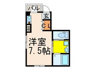 クレ－ル綾小路の物件間取画像